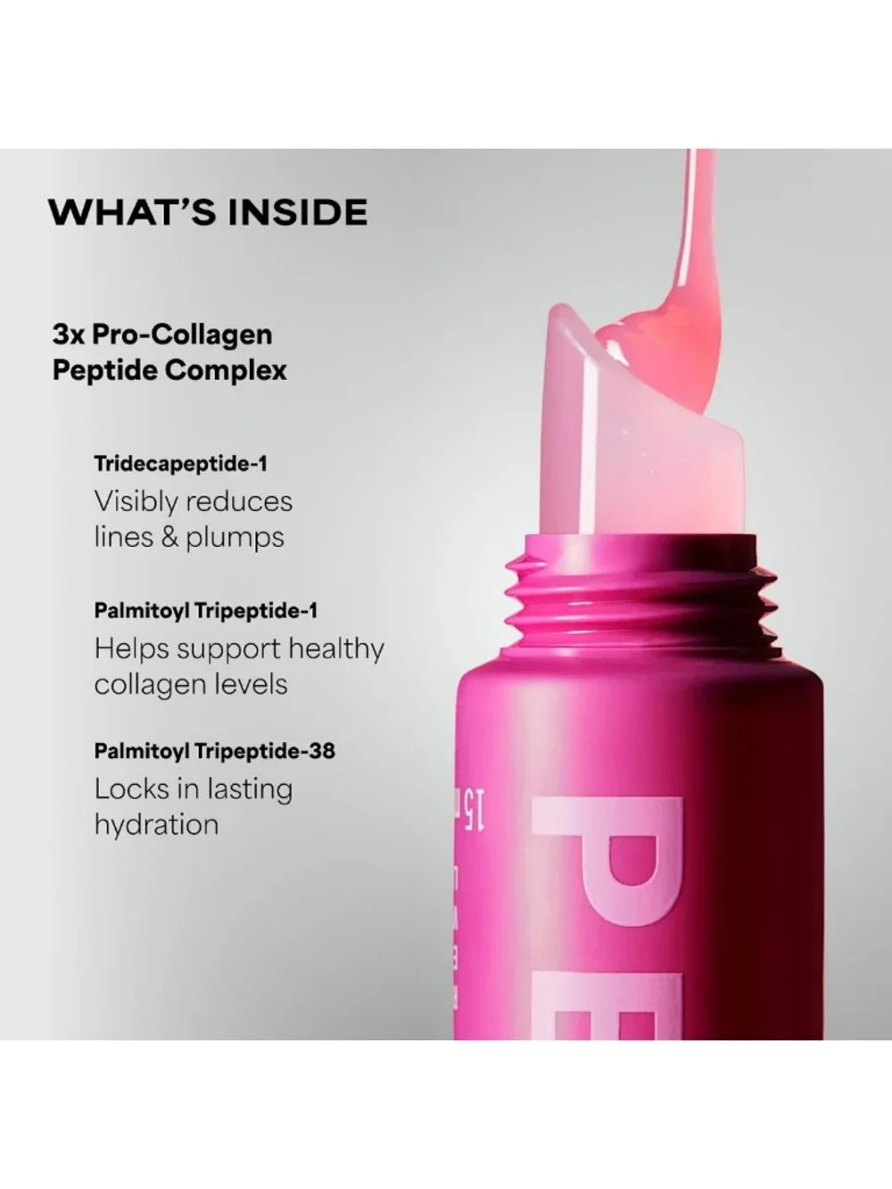 Hydrating Pro-Collagen Lip Balm - Glossy Finish, Non-Sticky, Sheer Tint